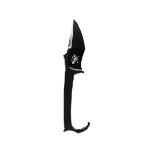 Skallywag Tactical MDV Plus One Fixed Blade Knife 3.25" Spear Point D2 Black Blade D2 Handle Black - Skallywag Tactical