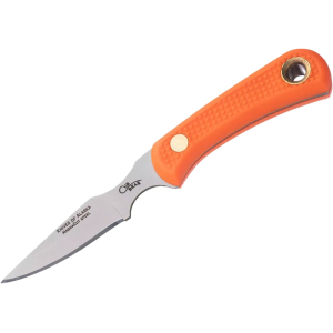 Knives of Alaska Cub Bear Fixed Blade Knife 2.75" Caping CPM MagnaCut Bead Blasted Blade SureGrip Handle Orange - Knives Of Alaska