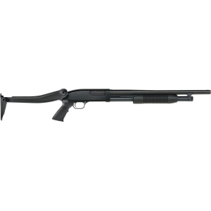 Mossberg Maverick 88 Security Pump 12 Gauge Shotgun 18.5" Black Barrel Black Folding Stock