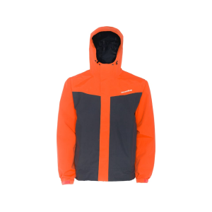 Grundens Men's Full Share Jacket Orange/Gray Medium - Grundens
