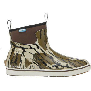 LaCrosse Alpha 6" Deck Boots Rubber Mossy Oak Original Bottomland Men's 10.5 D - Lacrosse