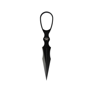Skallywag Tactical D2 Dagger Fixed Blade Knife 2.5" Dagger D2 Black Blade D2 Handle Black - Skallywag Tactical