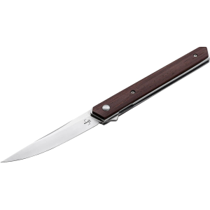 Boker Knives Kwaiken Air Pocket Knife 3.54" Drop Point VG-10 Satin Blade Cocobolo Handle Wood - Boker Knives