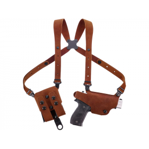 Galco Classic Lite 2.0 Shoulder Holster Right Hand Sig Sauer P365 Xmacro 3.7" Leather Natural - Galco