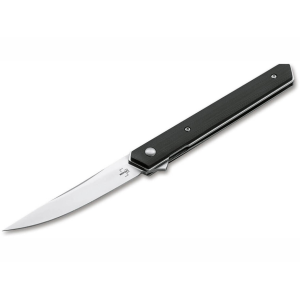 Boker Knives Kwaiken Air Pocket Knife 3.54" Drop Point VG-10 Satin Blade G-10 Handle Black - Boker Knives