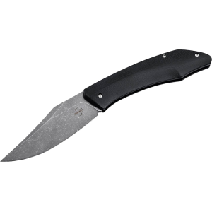 Boker Knives SamoSaur Pocket Knife 3.43" Clip Point D2 Black Stonewash Blade G-10 Handle Black - Boker Knives
