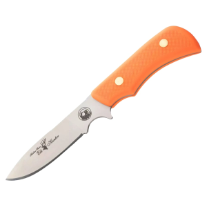 Knives of Alaska Trekker Elk Hunter Fixed Blade Knife 3.25" Drop Point D2 Bead Blasted Blade SureGrip Handle Orange - Knives Of Alaska