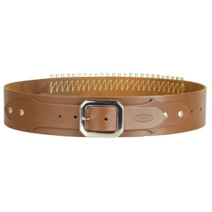 HUNTER Adjustable Cartridge Belt 22 Caliber Leather Tan