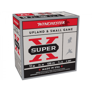 chester Super X Heavy Game 12 Gauge 2-3/4 #4 Lead Shot 1-1/8 Oz Case Of 250 (10 Boxes Of 25) Ammo