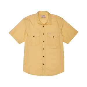 FILSON Men's Washed Feather Shirt Straw Large