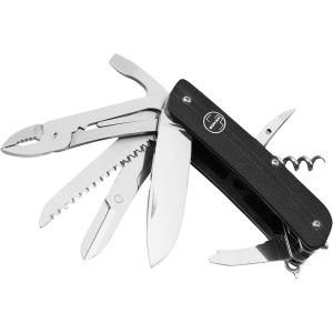 Boker Knives Tech Tool City 4 Pocket Knife 2.8" Drop Point Sandvik 12C27 Satin Blade G-10 Handle Black - Boker Knives