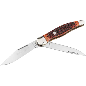 Boker Knives Traditional Series 2.0 Folding Hunter Pocket Knife 4" Clip Point, Drop Point D2 Satin Blade Jigged Bone Handle Brown - Boker Knives