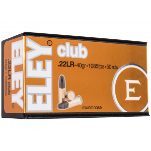 y Club 22LR 40 Grain Round Nose Box Of 500 (10 Boxes Of 50) Ammo