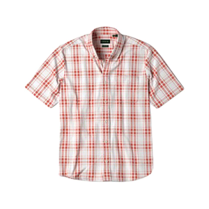 ORVIS Men's Ultralight Shirt Papaya/White XL