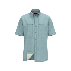 ORVIS Men's Open Air Caster Solid Shirt Mineral Blue/White Medium