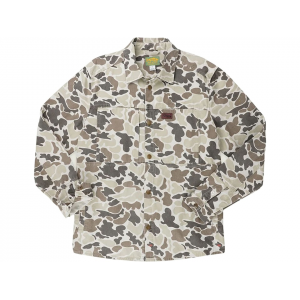 MARSH WEAR Men's Delano Shirt Jacket Stone Mallard Camo Large