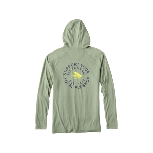 ORVIS Men's Dricast Logo Hoodie Aloe Large