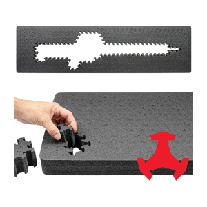 Eylar Ragar Crosslinked Foam Insert for Hard Cases 50.5" x 13.5" - Eylar