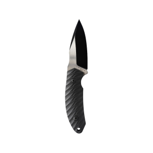 Skallywag Tactical Crows Nest Fixed Blade Knife 3.5" Drop Point 440C Black PVD Blade G-10 Handle Black - Skallywag Tactical