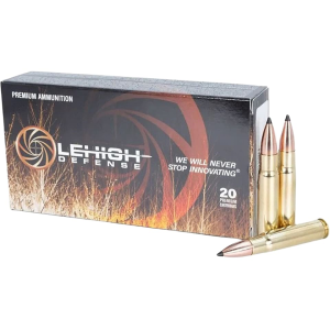 Lehigh Defense Tipped Controlled Chaos 358 Winchester Ammo 200 Grain Polymer Tip Lead Free Box of 20 - Lehigh Defense