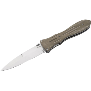 Boker Knives Atropos Pocket Knife 4.13" Spear Point VG-10 Stonewashed Blade Micarta Handle Brown - Boker Knives