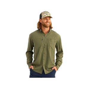 HUK Men's A1A Shirt Moss XL