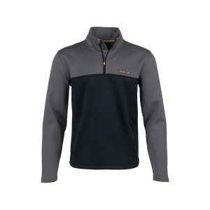 NOSLER Men's Performance Quarter Zip Shirt Black/Charcoal Medium