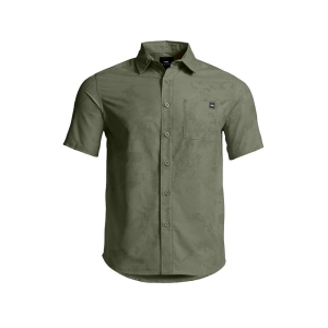 SITKA GEAR Men's Mojave Shirt Olive Green Tonal Print Medium