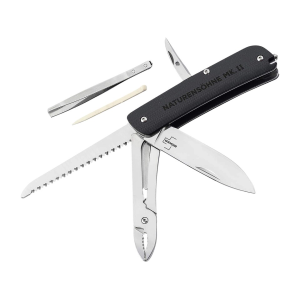 Boker Knives Naturensohne MK. II Pocket Knife 2.8" Drop Point Sandvik 12C27 Stonewashed Blade G-10 Handle Black - Boker Knives