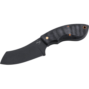 Boker Knives Rhino Fixed Blade Knife 2.99" Modified Sheepsfoot D2 Black Blade Micarta Handle Black - Boker Knives
