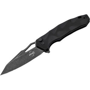 Boker Knives Kirke Pocket Knife 3.39" Wharncliffe Nitro-V Black Stonewash Blade G-10 Handle Black - Boker Knives
