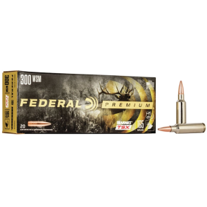 FEDERAL Premium 300 Winchester Short Magnum (wsm) Ammo 165 Grain Barnes Triple-shock X Solid Hollow Point Box Of 20