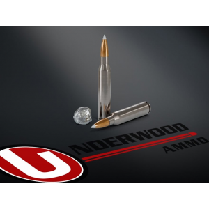 UNDERWOOD 338 Lapua Magnum Ammo 250 Grain Nosler Accubond Bonded Polymer Tip Box Of 10