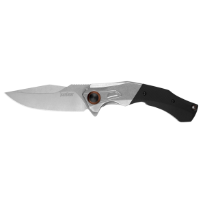 Kershaw Payout Assisted Opening Pocket Knife 3.5" Drop Point D2 Tool Steel Stonewashed Blade G-10 Handle Black/Gray - Kershaw