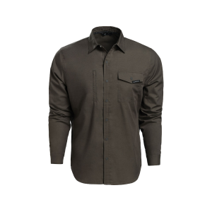 VORTEX OPTICS Men's Trail Call Tech Flannel Long Sleeve Shirt Beluga Medium