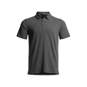 SITKA GEAR Men's Essential Polo Obsidian Heather Medium