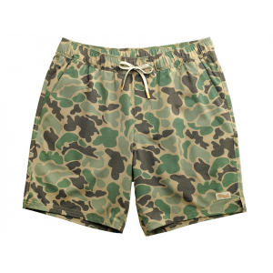 MARSH WEAR Men's Fulton Lined Shorts Green Mallard Camo Medium