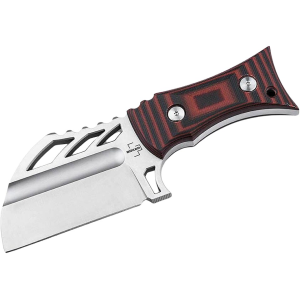 Boker Knives URD XL Fixed Blade Knife 2.95" Sheepsfoot D2 Satin Blade G-10 Handle Black/Red - Boker Knives