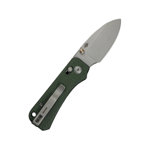 CIVIVI Baby Banter 2 Pocket Knife 2.34" Drop Point Nitro-V Gray Stonewashed Blade Canvas Micarta Handle Green - Civivi