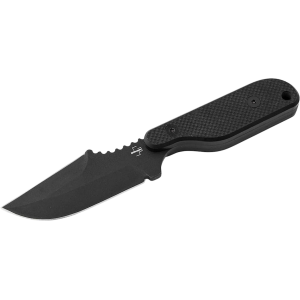 Boker Knives Kagat Fixed Blade Knife 3.43" Drop Point 1095 Black Blade G-10 Handle Black - Boker Knives