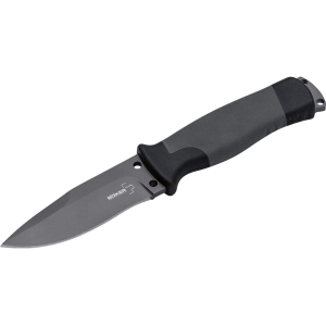 Boker Knives Outdoorsman Fixed Blade Knife 3.66" Drop Point Sandvik 12C27 Black Titanium Blade Polymer Handle Black - Boker Knives