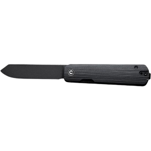 CIVIVI Sendy Pocket Knife 2.83" Clip/Spey Nitro-V Stonewashed Blade G-10 Handle Black - Civivi