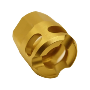 True Precision Y-Micro Compensator 9mm Luger 1/2"-28 Gold