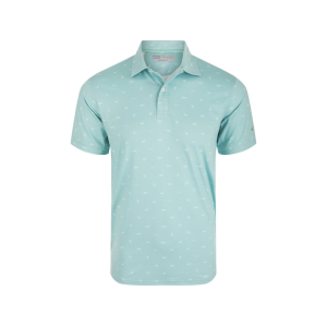 Drake Men's Performance Print Shirt Aqua Haze XL - Drake