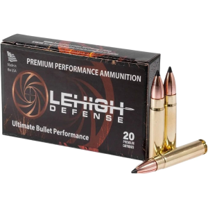 Lehigh Defense Tipped Maximum Expansion 300 HAMR Ammo 115 Grain Polymer Tip Lead Free Box of 20 - Lehigh Defense