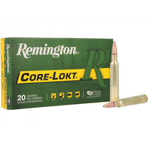 REMINGTON Core-lokt 300 Weatherby Magnum Ammo 180 Grain Jacketed Soft Point Box Of 20