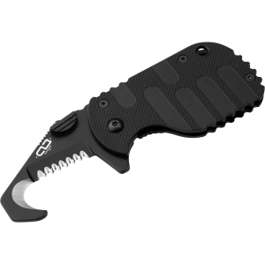 Boker Knives Rescom 2.0 Pocket Knife 2.09" Rescue Hook D2 Black Blade Zytel Handle Black - Boker Knives