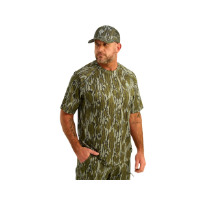 NOMAD Men's Mirage Short Sleeve T Shirt Mossy Oak Bottomland XL