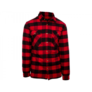 MIDWAYUSA Men's Flannel Shirt Jac Jacket Red Buffalo Check 2XL
