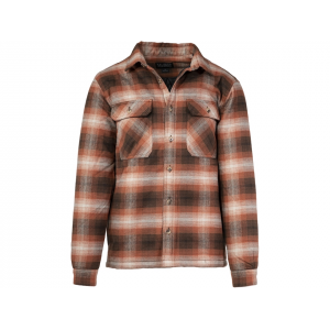 MIDWAYUSA Men's Flannel Shirt Jac Jacket Rust Large